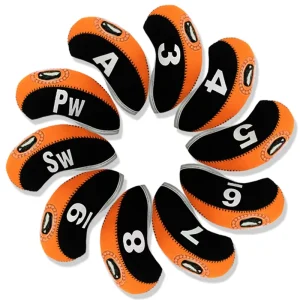 Golf Club Head Covers 2 Color Iron Golf Headcover with Window