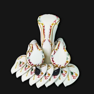 Golf Club Head Covers Custom Embroidery logo Leather Golf Headcover Set