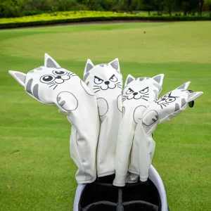 Golf Club Headcover Waterproof Golf Wood Driver Fairway Headcovers PU Leather Golf Wood Covers