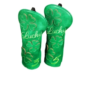 Golf Club Headcovers 3 5 Four-Leaf Clover
