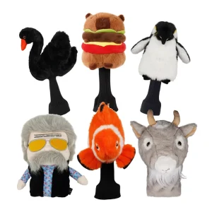 Golf Club Headcovers Animal Design Golf Driver Head Cover Sock Style Golf Accessories Soft