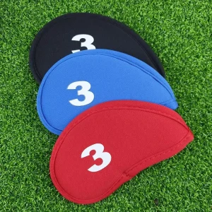 Golf Club Headcovers Set, 10 Pieces, Iron Covers with Number Tags