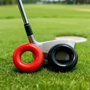 Golf Club Practice Accessory Weighted Swing Ring Trainer for Golf Practice