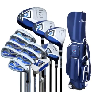 Golf Clubs Complete Set Right Handed Unisex Beginner 13 Clubs with Stand Bag Wedge and Driver Rubber Grip