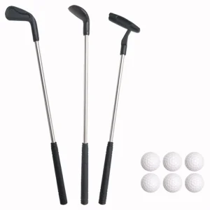 Golf Clubs Family Fun Stainless Steel Desktop Mini Putter Golf Ball Kids Putter Point Golf Clubs
