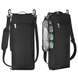 Golf Cooler Bag for Men Women Small Soft Insulated Beer Cooler Holds 6 Pack of Cans or Two Wine Bottles