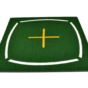 Golf Course Hitting Swing Trainer Mat Driving Range Practice Equipment Alignment Line for Teaching Training Nylon PU EVA