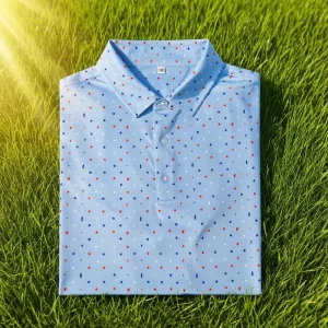 Golf Custom Brand Quality Logo Dry Fit Your Design Print Polyester Spandex Performance Golf Polo Shirt for Men
