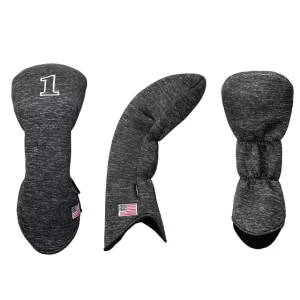 Golf Driver Club Headcover Embroidery Logo Nylon Short Plush Lining for 460CC Drivers