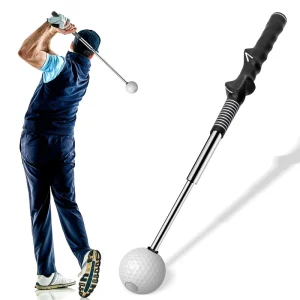 Golf Driving Range Trainer Stick Retractable Training Aid Stick Golf Training Aids