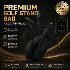 Golf Factory Low Price Club Bags High Quality Polyester Golf Stand Bag Lightweight & Waterproof Custom OEM Golf Bag