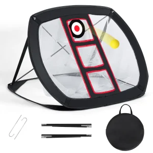 Golf Factory Portable Chipping Nets Practice Training Aids Custom Brand Flex Outdoor Nylon Golf Swing Trainer Golf Net