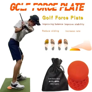 Golf Force Pedals Trainer Stop Sliding Boost Swing Speed Power Improve Balance with Ground Force Reaction Technology