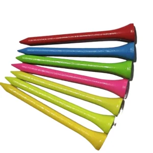 Golf Gift Bulk Bags Golf Tee Custom Logo Colorful Wooden Bamboo Golf Tees With Factory Price