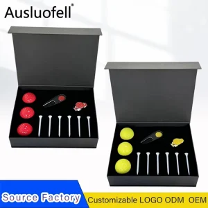 Golf Gift Set Custom OEM Branded Paper Pack Outdoor Sport Combo UV Printing Exquisite Fashion Design for Company Event Giveaways
