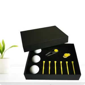 Golf Gift Set Lightweight Paper Gift Box Trendy Outdoor Sport Golf Ball Tee Divot Tool Accessories Set