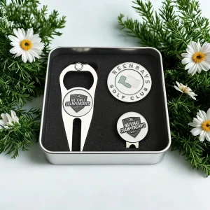 Golf Gift Set Professional Engrave Repair Divot Tool Personalized Golf Coin Poker Chip Custom Metal Ball Marker