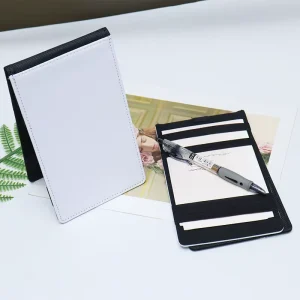 Golf Gift Sublimation Leather Score Counter Holder Customized Golf Scorecard Holder With Score Card Clip