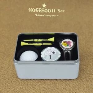 Golf Gifts Set Box with Custom Logo Including Divot Tools Tees Ball Markers Sport Balls 200 Sets Silver Metal OEM