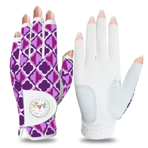 Golf Gloves Cycling Sports PU Leather Lightweight Ball Marker Custom Logo Men Women All Sizes Left Right Hands