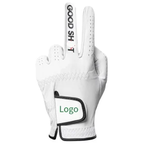 Golf Gloves High Quality Cabretta Leather Custom Printed Logo Soft Full Color Men Left Handed Velcro Closure UV
