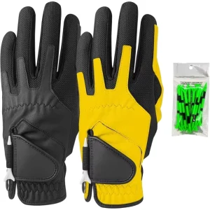 Golf Gloves Indonesia Cabretta Leather Custom Logo Oem Soft Full Color Men Left Handed Leather Golf Gloves