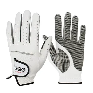 Golf Gloves Men Left Right Hand Soft Breathable Sheepskin Genuine Leather With Anti Slip Granules Custom Logo