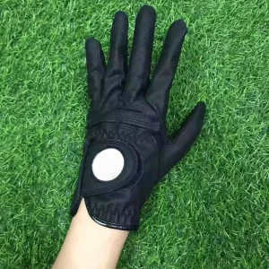 Golf Gloves for Left Hand Comfortable Breathable Leather Material High Quality for Sports Use