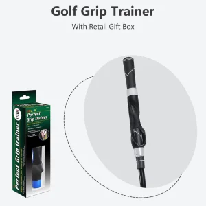 Golf Grip Trainer Anti Slip Portable Golf Swing Corrector Golf Training Aid Attachment for Golf Putter Training
