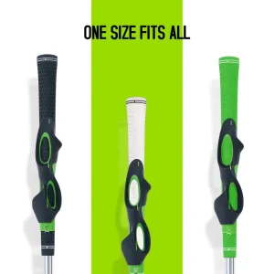 Golf Grip Trainer Rubber Hand Position Corrector Corrects Slices Pulls One Size Fits All Clubs Anti Slip Aid for Beginner Golfer