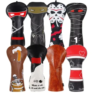 Golf Head Cover Funny Golf Accessories Gift Embroidery Custom Golf Headcover