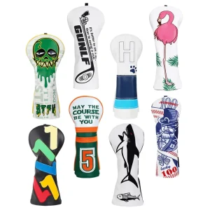 Golf Head Cover PU Leather Golf Club Covers
