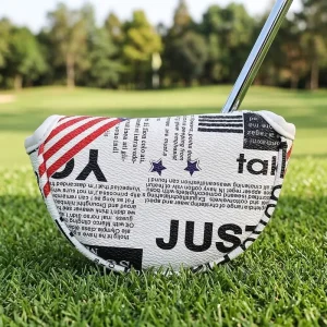 Golf Head Cover Waterproof PU Mallet Putter Blade Putter with Magnetic Closure OEM ODM Golf Club Headcovers for Sublimation