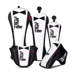 Golf Head Covers Club Wood Driver Cover Set PU Golf Headcovers Luxury Golf Accessories Gift