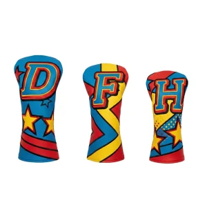 Golf Head Covers USA Stars and Stripes Velour Lined for Extra Club Protection Designed to Fit All Woods and Drivers Velour Lined