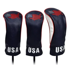 Golf Head Covers for Driver and Woods PU Leather