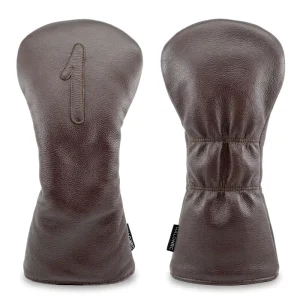 Golf Headcover Club Embroidery PU Leather Driver Fairway Hybrid Utility Bulk Golf Head Covers Plain Golf Accessories