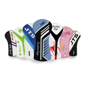 Golf Headcover Custom Logo Material Printed Embroidery Driver Golf Club Head Cover