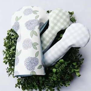 Golf Headcover Set with Embroidery for Mallet, Blade, Putter, Driver, and Wood Clubs
