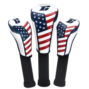 Golf Headcovers Accessories Custom Made Club Head Covers American Wood Headcover With Soft Lining