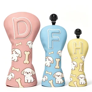 Golf Headcovers Club Golf Head Covers PU Leather Wood Cover for Child