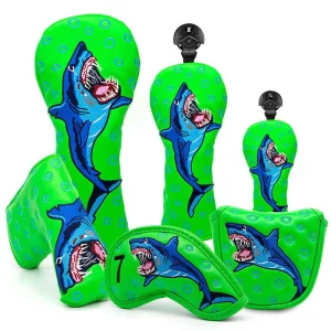 Golf Headcovers Golf Club Head Covers for Driver Fairway Hybrid Iron Blade Mallet Putter Cover Set