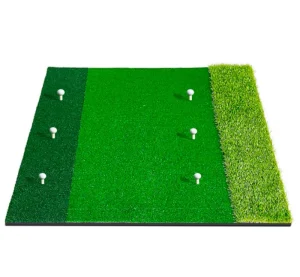 Golf Hitting Mat Integrated Tri Turf Golf Hitting Mat Golf Training Aids Practice Outdoor and Indoor