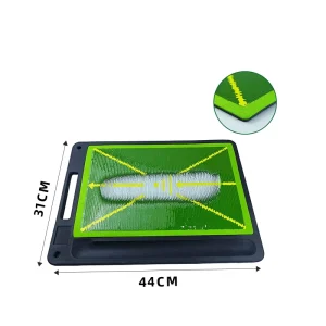 Golf Hitting Mat Portable Sequin Version with Rubber Bottom Ball Trajectory Practice Mat