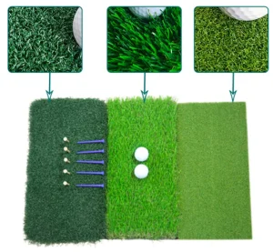 Golf Hitting Mat Swing Trainer Aid Accessories Gifts for Men Foldable Heavy Duty Golf Hitting Mat Chipping Training Equipment