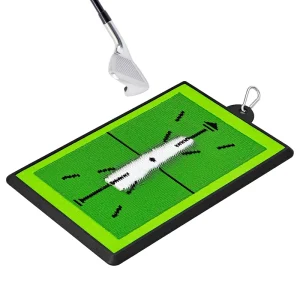 Golf Hitting Mats Training Mat Golf Practice Mat for Analyzing Swing Path Golf Swing Path Mat with Instant Swing Path Feedback