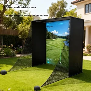 Golf Hitting Net Sturdy Iron Frame Indoor Outdoor Match Simulator Equipment for Golf Cage
