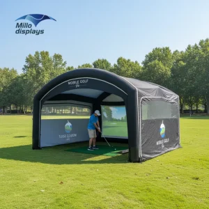 Golf Inflatable Tent Indoor Outdoor Simulator Practice Portable Waterproof Advertising Exhibition Tent Events Inflatable Screen