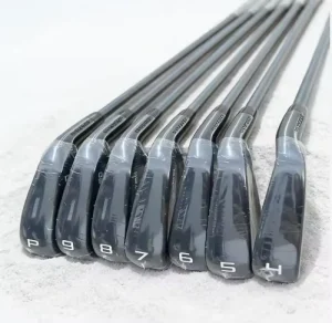 Golf Irons Right Handed 4-9P Black Steel/Graphite with Waterproof Feature Rubber Grip Headcover Accessory