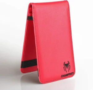 Golf Leather Scorecard Holder & Yardage Book Cover with Ball Marker